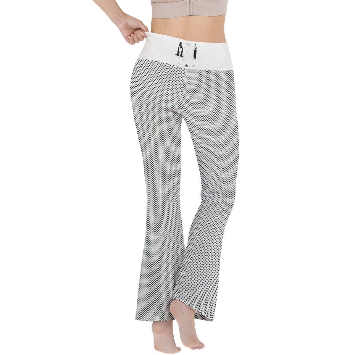 BLAK G3AR Women's Reversible High-Waisted Yoga Pants | High-Stretch Flared Pant Leg
