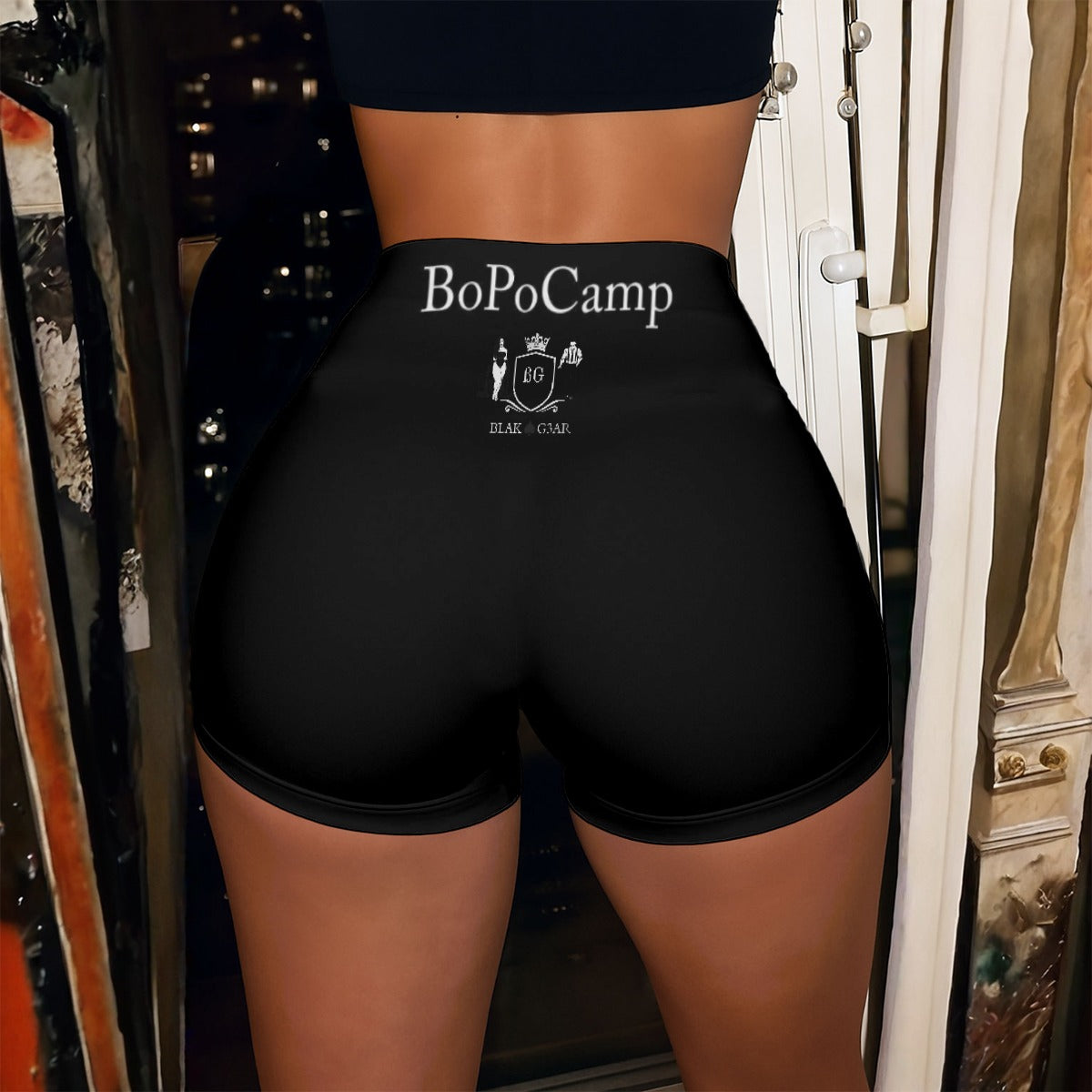 BLAK G3AR Women’s High-Stretch Yoga Shorts