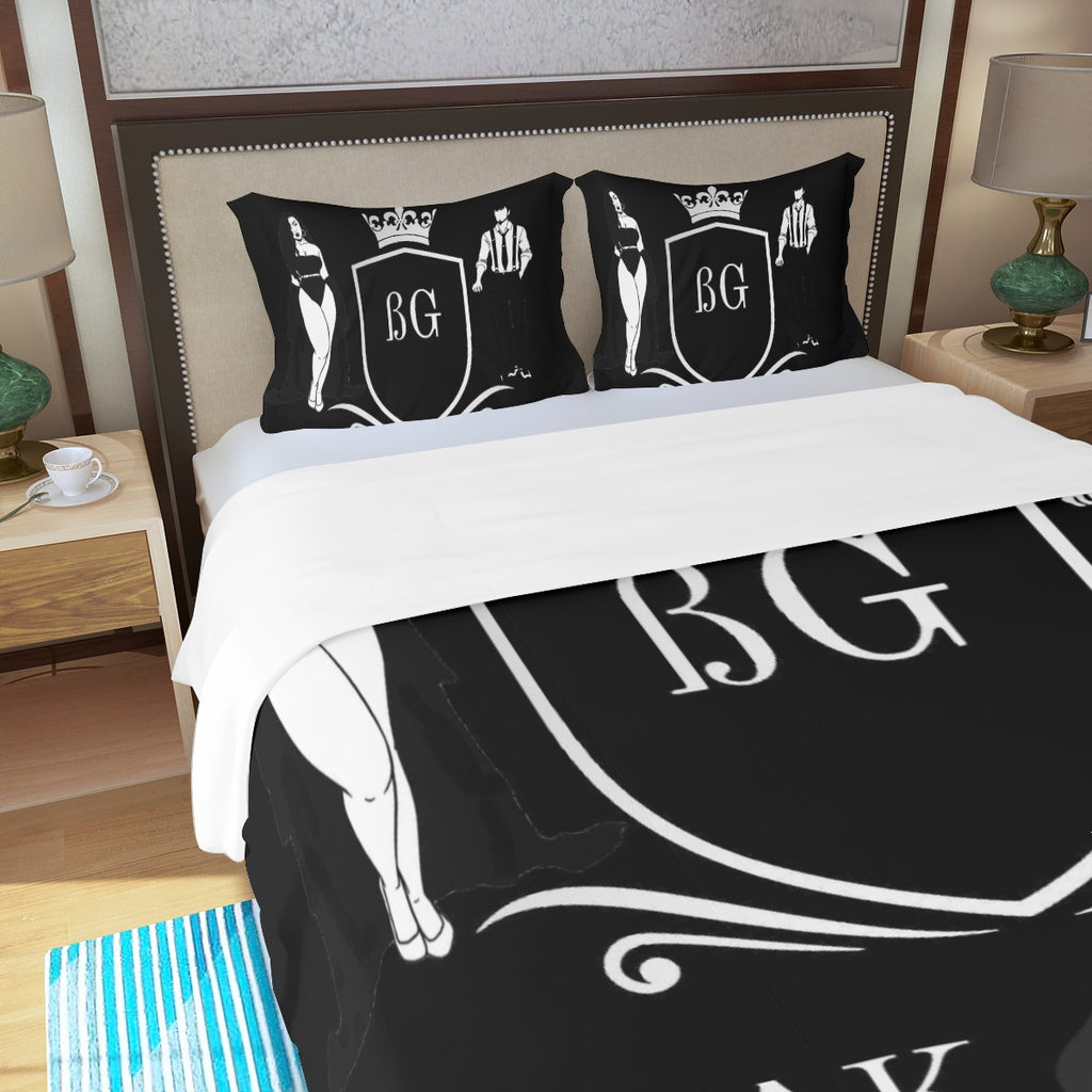 BLAK G3AR Three Piece Duvet Cover Set | Wide Fit