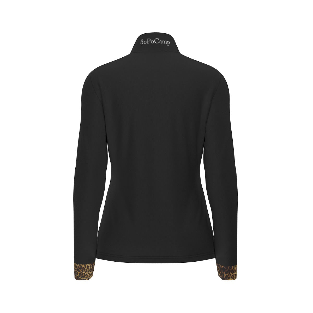 BLAK G3AR Women's Leopard Trim Yoga Jacket