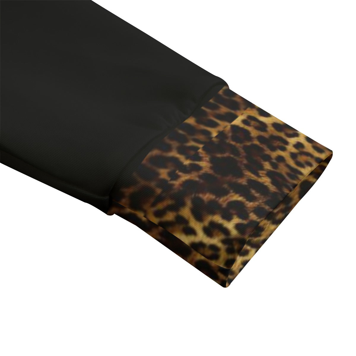 Women's Leopard Print Trim Hoodie Dress