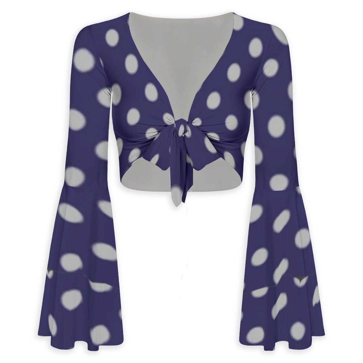 BLAK G3AR Navy Blue Polk-A-Dot Skirt Set