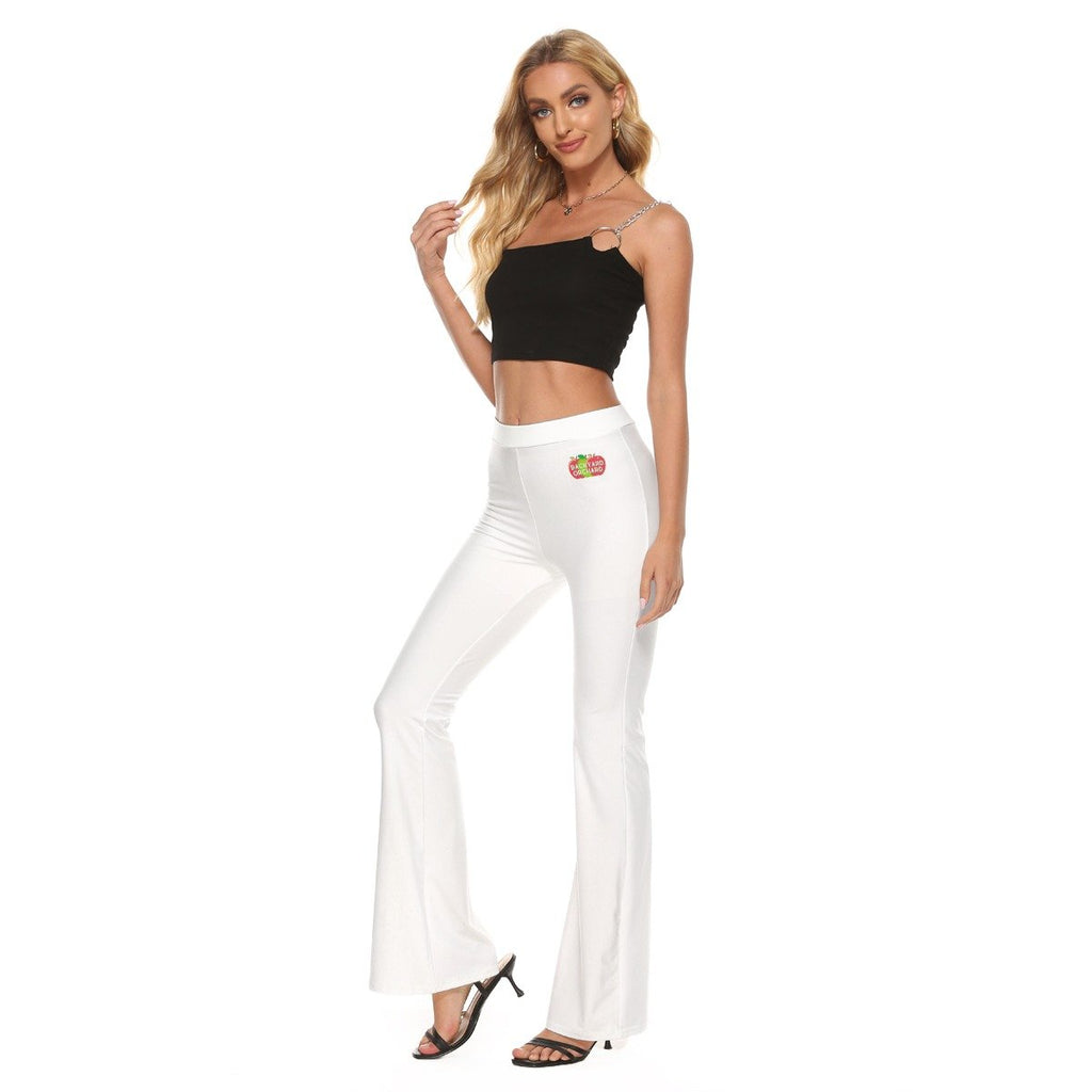 BACKYARD ORCHARD Off Shoulder Crop Sweater & Skinny Flare Pants